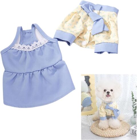Dog Dress Dog Princess Dresses Outfit Puppy Dog Skirt Lace Shining Embroiderd Bowknot Pet Clothes Girl for Wedding Birthday Party Cat Apparel XX-Large in Saudi Arabia