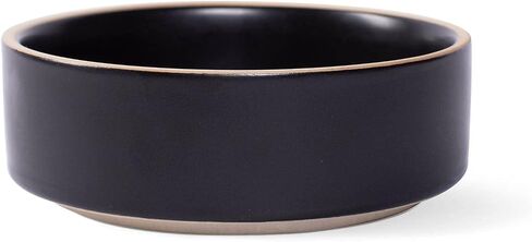 Fringe Studio "Deep Charcoal Small Minimal Stoneware Pet Bowl (478101) in Kuwait