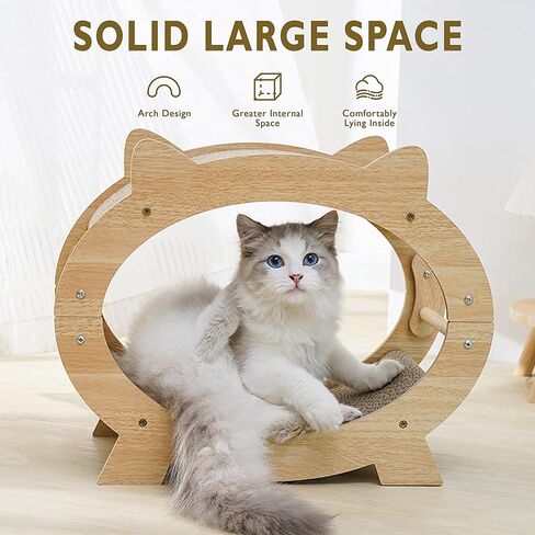 ZALBYUY Cat Scratcher for Indoor Cats, Cardboard Cat Scratcher, Cat Pads Scratching Board Lounge Bed, 2 in 1 Tv Model Large Interior Space for Multiple Cats Preventing Furniture Damage in Kuwait