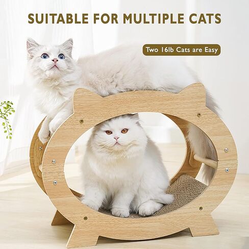 ZALBYUY Cat Scratcher for Indoor Cats, Cardboard Cat Scratcher, Cat Pads Scratching Board Lounge Bed, 2 in 1 Tv Model Large Interior Space for Multiple Cats Preventing Furniture Damage in Kuwait