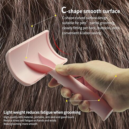 Slicker Brush for Goldendoodles - Gentle Soft Pins for Thick and Long Fur, Poodles Grooming, Fluff Removal, Detangling Shedding Hair, 25mm(1") in Saudi Arabia