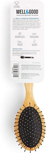 Well & Good Petco Brand Wooden Cushion Slicker Dog Brush, Large in Kuwait