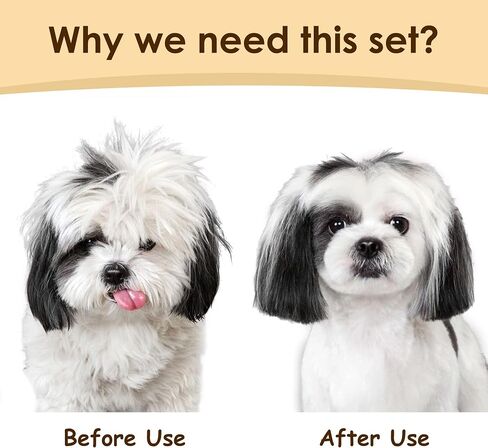 Professional Deshedding Dog Brush Grooming Kits, for Long-Haired Dogs and Cats - Dog Deshedding Brush and Slicker Brush Set 3 in 1 Gift Box for Long Hair Pets like Golden Retriever in Kuwait