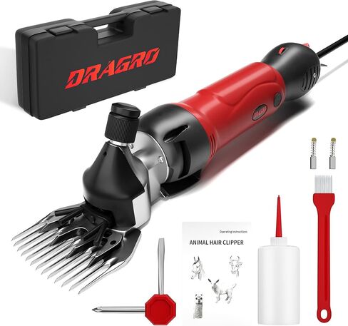 Sheep Clippers 600W, Professional Animal Shearing Machine, Farm Livestock Grooming Kit, Heavy Duty Electric Clippers for Thick Coat Animals (Sheep Clippers-600W) in Saudi Arabia