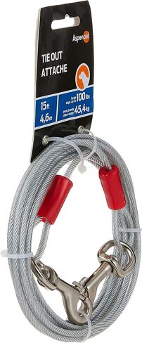 Aspen Pet Dog Tie Out Cable - 1700 lbs Break Strength - 30ft Cable in Saudi Arabia