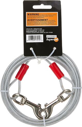 Aspen Pet Dog Tie Out Cable - 1700 lbs Break Strength - 30ft Cable in Saudi Arabia