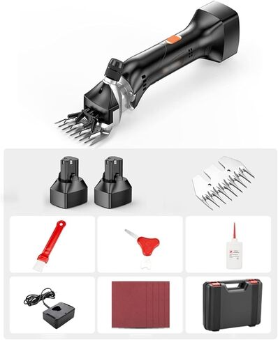 DOOKAA Sheep shears800W Rechargeable Electric Farm Supplies Animal Grooming Shearing Clipper Sheep Goat Shears Electric Clippers, Farm Supplier(Color:a,Size:2) in Kuwait