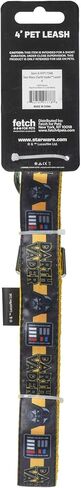 Star Wars for Pets The Mandalorian This is The Way 4 Foot Dog Leash, 48 Inches | Orange 4 Ft Dog Leash Easily Attaches to Any Dog Collar or Harness | Mandalorian Nylon Dog Leash 4 Feet for All Dogs in Saudi Arabia