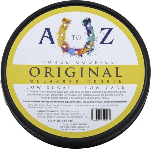 Horse Treats, Original Flavor, A Softer Cookie/Pill Popper Made w/Lite Molasses, Low Carb/Sugar, Wheat, Corn, Soy & Alfalfa Free. All Natural Ingredients, 2.5 lb in Saudi Arabia