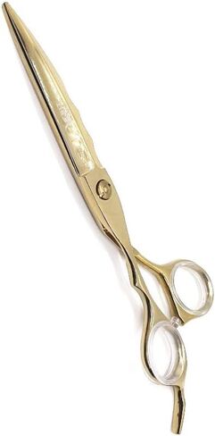 مقصات العناية بالحيوانات الأليفة ذات اليد اليسرى المنحنية العادية مقاس 7 بوصات (ذهبي) in Kuwait