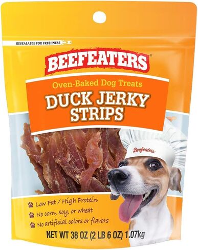 Beefeaters Duck Jerky Strip Treats for Dogs | 38 oz in Kuwait