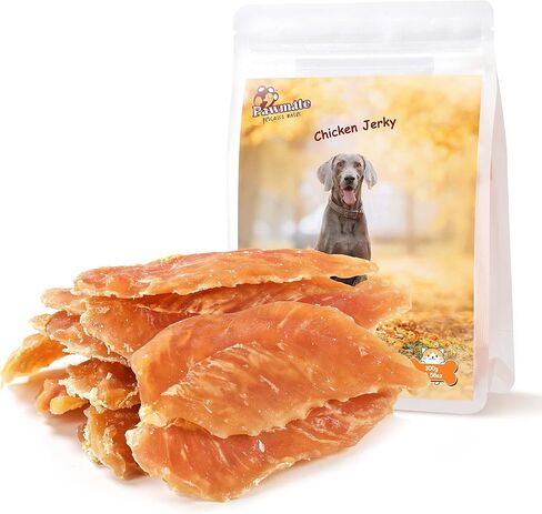 Pawmate Chicken Jerky Dog Treats, Strips Rings Dried Tenders Chicken with Taurine 10.58 Ounce in Kuwait