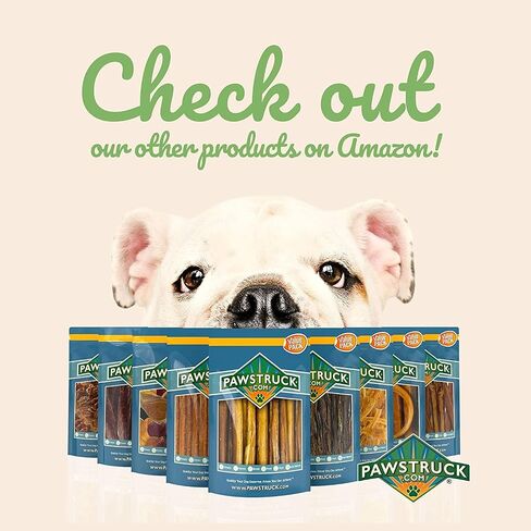 Pawstruck All Natural 1-4 "لدغات عصا الفتوة لأغذية الحيوانات الأليفة الصغيرة، مكون واحد خالي من الحبوب، نكهة اللحم البقري، عديم الرائحة، بديل الجلود الخام القابلة للهضم، مضغ أسنان عالي البروتين ومنخفض الدهون، 1 رطل in Kuwait