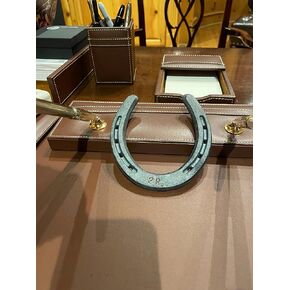2R Wellborn Ranch Cast Iron Horseshoe Wall Decor, Indoor or Outdoor Authentic Horse Shoe in Saudi Arabia