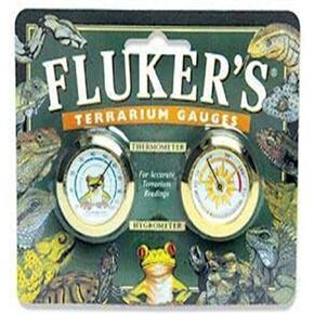 Fluker's Terrarium Gauges Combo Pack, Includes Hygrometer and Thermometer for Accurate Terrarium Readings in Saudi Arabia