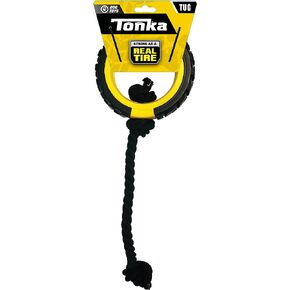Tonka Mega Tread Rope Tug Dog Toy, Lightweight, Durable and Water Resistant, 15 Inches, for Medium/Large Breeds, Single Unit, Yellow/Black in Saudi Arabia