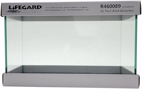 Lifegard Aquatics حوض سمك زجاجي شفاف بدون إطار سعة 10 جالون 5 مم (20.07 بوصة × 9.84 بوصة × 12.60 بوصة) in Kuwait
