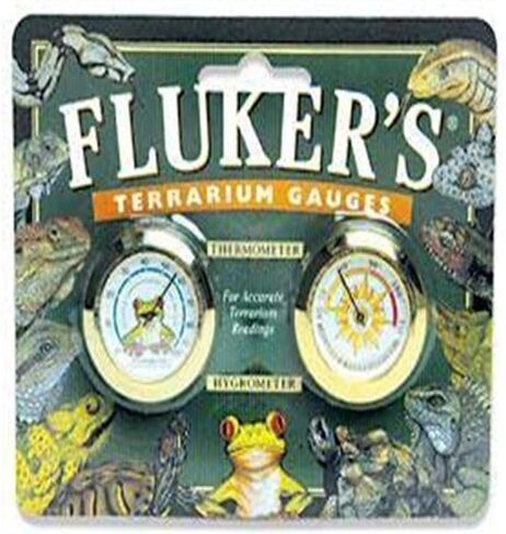 Fluker's Terrarium Gauges Combo Pack, Includes Hygrometer and Thermometer for Accurate Terrarium Readings in Saudi Arabia
