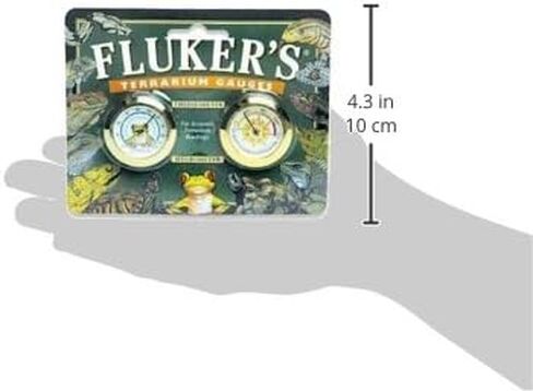 Fluker's Terrarium Gauges Combo Pack, Includes Hygrometer and Thermometer for Accurate Terrarium Readings in Saudi Arabia