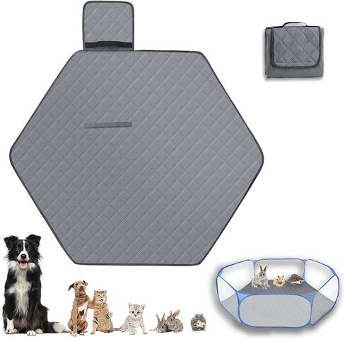 Octagon Dog Playpen Mat Washable Leakproof Pet Liner,45'(Diameter) in Saudi Arabia