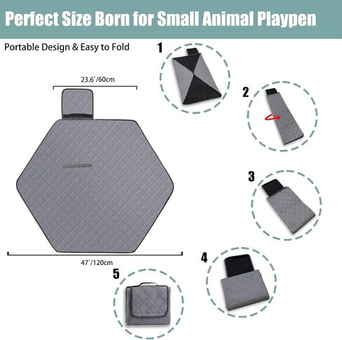 Octagon Dog Playpen Mat Washable Leakproof Pet Liner,45'(Diameter) in Saudi Arabia