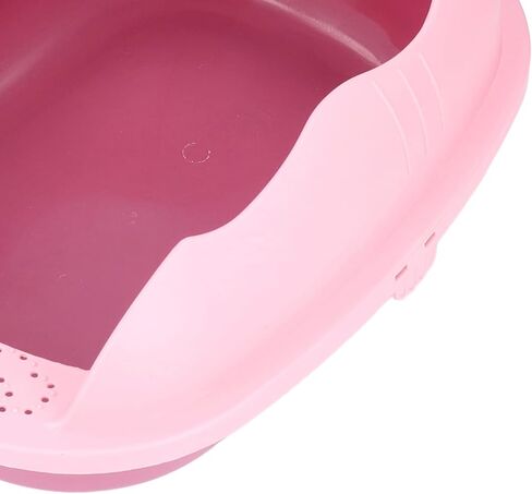 Cat Litter Box,Semi Enclosed Litter Box Cat Toilet Splash Proof Semi Enclosed Cat Litter Box for Cats Dogs Small Pets in Saudi Arabia