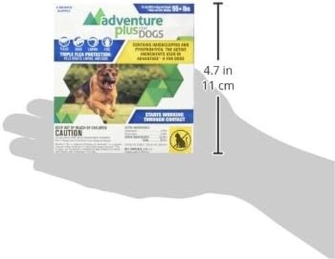 Adventure Plus Triple Flea Protection for Dogs – Spot on Flea & Tick Prevention for Dogs – For Extra Large Dogs 55+lbs – 4 Doses in Saudi Arabia