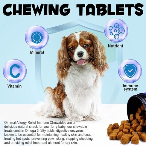Dog Allergy Relief-Dog Allergy Chews (150 Soft Chews)- Itch Relief for Dogs, Omega 3 Fish Oil + Pumpkin Enzymes + DHA for Dogs, Seasonal Allergies + Anti Itch + Hot Spots. in Kuwait
