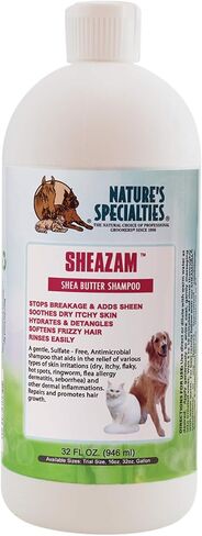 Nature's Specialties Sheazam Shea Butter Shampoo for Dogs Cats, Non-Toxic Biodegradeable, 2oz (SHEA02) in Saudi Arabia