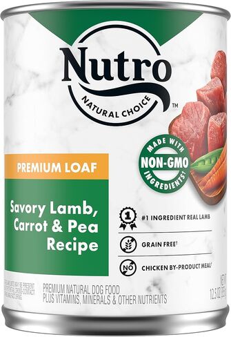 NUTRO PREMIUM LOAF Adult Natural Grain Free Wet Dog Food Tender Beef, Sweet Potato & Carrot Recipe, 12.5 oz. Cans (Pack of 12) in Saudi Arabia