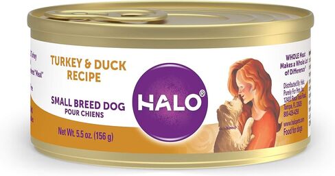 Halo Wet Dog Food For Small Dogs, Grain Free, Chicken & Salmon 5.5 Ounce (Pack of 12) in Saudi Arabia