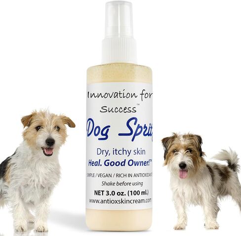 Innovation for Success Dog Spritz Dog Itch Relief Spray, Simple and Vegan Itchy Skin Relief for Dog, Squalene Oil Layer, Dog Anti Itch Spray with Antioxidants, New Improved Aroma in Saudi Arabia