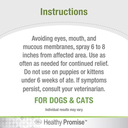 Four Paws Healthy Promise Pet Aid Fast-Acting Anti Itch Spray for Dogs & Cats 8 Oz. in Saudi Arabia