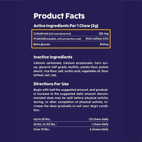 مضغ تخفيف حساسية الكلاب من MIRACLE VET - تخفيف حكة الكلاب ولدغات المناعة المسببة للحساسية - علاجات مكملات الحيوانات الأليفة - لعق المعطف، البقع الساخنة على الجلد، الحساسية، فيتامينات البروبيوتيك، دعم أمعاء اللبأ in Kuwait