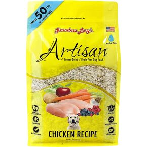 Grandma Lucy's Artisan Dog Food, Grain Free and Freeze-Dried - Artisan Chicken, 10Lb Bag