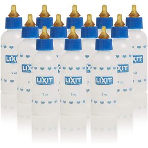 Lixit® 2 Ounce Nursing Bottle for Kittens Small Puppies, and Small Animals - Made in USA (3 Pack, 2 Ounce) in Saudi Arabia