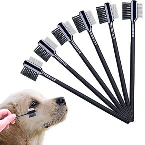 6 Pcs Double-Side Tear Stain Remover Comb Dog Eye Comb Flea Comb Multifunctional Grooming Comb Brush for Cat Dog Pets Puppies Crust Mucus Knots Removing in Kuwait