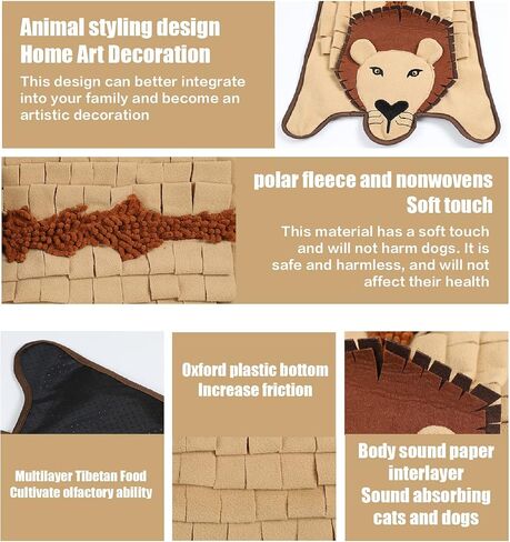 PETMIMIXD Pet Snuffle Mat for Dogs Sniff Mat Nosework Feeding Mat Slow Feeder, Durable Interactive Dog Puzzle Toys for Training and Stress Relief Encourages Natural Foraging Skills in Saudi Arabia