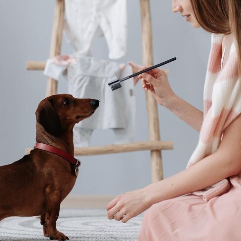 6 Pcs Double-Side Tear Stain Remover Comb Dog Eye Comb Flea Comb Multifunctional Grooming Comb Brush for Cat Dog Pets Puppies Crust Mucus Knots Removing in Kuwait