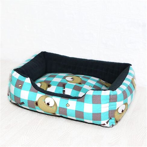 سرير للحيوانات الأليفة للكلاب والقطط الصغيرة والمتوسطة، سرير أريكة ناعم للقطط للقطط الداخلية (اللون: Bear Head Money، الحجم: M) in Kuwait