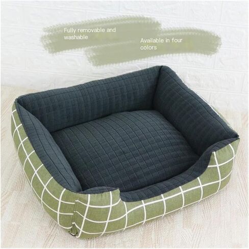 سرير للحيوانات الأليفة للكلاب والقطط الصغيرة والمتوسطة، سرير أريكة ناعم للقطط للقطط الداخلية (اللون: Bear Head Money، الحجم: M) in Kuwait