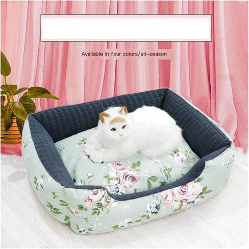 سرير للحيوانات الأليفة للكلاب والقطط الصغيرة والمتوسطة، سرير أريكة ناعم للقطط للقطط الداخلية (اللون: Bear Head Money، الحجم: M) in Kuwait