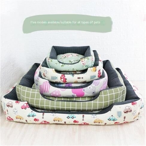 سرير للحيوانات الأليفة للكلاب والقطط الصغيرة والمتوسطة، سرير أريكة ناعم للقطط للقطط الداخلية (اللون: Bear Head Money، الحجم: M) in Kuwait