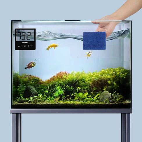 digiten حوض السمك ميزان الحرارة الرقمي خزان الأسماك ميزان الحرارة مع شاشة الكريستال السائل الكبيرة عصا على المياه تررم درجة الحرارة الاستشعار مقياس للزواحف السلاحف البرمائيات in Kuwait