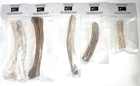 Paws-N-Stuff Elk Antler Premium Dog Chew Toy - Large Split - 2 Pack in Saudi Arabia