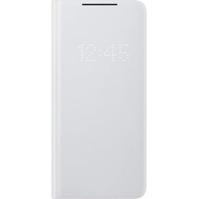 Samsung Galaxy S21 Case, LED Wallet Cover - Gray (US Version)