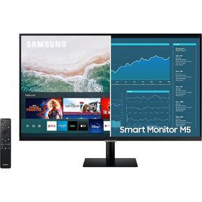 SAMSUNG 32-inch M5 Smart Monitor with Mobile Connectivity, FHD, Remote Access, Office 365 (LS32AM500NNXZA), Black (Renewed) in Saudi Arabia