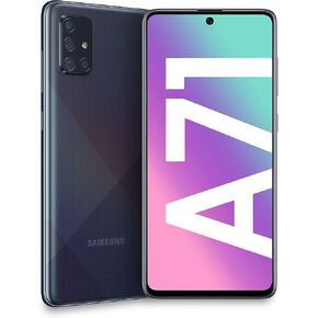Samsung Galaxy A71 A715F, Dual SIM LTE, International Version (No US Warranty), 128GB, Prism Crush Black - GSM Unlocked in Saudi Arabia