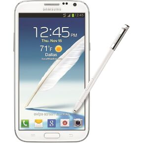 Samsung Note 2 I317 16GB Unlocked GSM 4G LTE Quad-Core Phone - White (International Version) in Kuwait