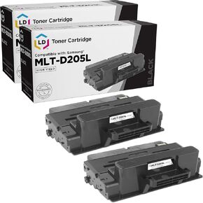 خرطوشة حبر بديلة متوافقة مع LD لجهاز Samsung MLT-D205L عالية الإنتاجية (أسود، عبوتان) in Kuwait